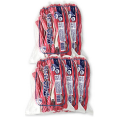 orUn 胡迪斯 半塗層手套 雙手用 10雙, 紅色, 5套