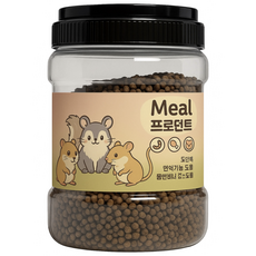 피그미다람쥐 사료 먹이 간식 밀프로던트 850g 건조밀웜 건조당근, 1개