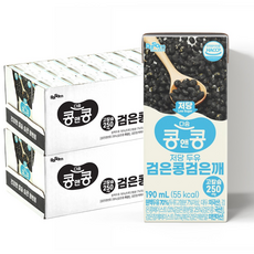 콩앤콩 저당두유 검은콩 검은깨, 48개, 190ml