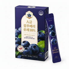 [정성제] A급 대왕 원과 통째로 갈아만든 블루베리퓨레 100% 스틱 20g 14p, 280g, 1박스