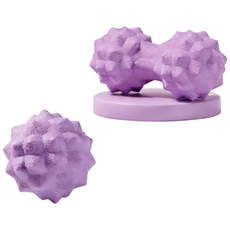 근막 마사지볼 1+1 세트 땅콩볼 발바닥 어깨 허리 통증 완화 EPP 무취 휴대용 요가 필라테스 운동 후 회복