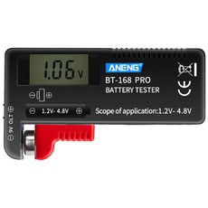 18650 건전지 배터리 테스터기 잔량 체크기 측정기 led 디지털 멀티미터 전지 측정공구, 1개