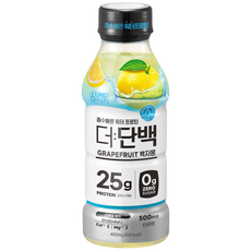 빙그레 더단백 워터 프로틴 백자몽, 400ml, 8개