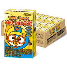 서울에프엔비 뽀로로가 좋아하는 바나나우유, 바나나맛, 140ml, 24개