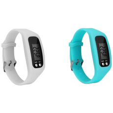 (KC인증완료) 그리버 건강 다이어트 만보기시계 1+1, 2개, 화이트+스카이