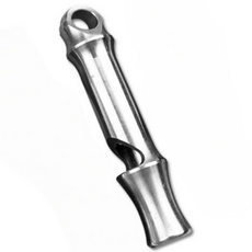 블루웨이브 티타늄 호루라기 휘슬 호각 호신용 심판호루라기, 1개, 실버