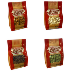 어썸팝콘 카라멜1개+기본솔트1개+초코1개+말차1개 [NON-GMO 수제 천연버터], 550g, 1세트