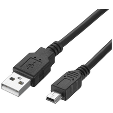 마이크로텍 USB 미니 5핀 케이블 2.0 MINI 5pin 하이패스 디카, 0.3m, 1개