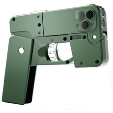 UB 폴드 변신 너프건 탄피 배출 권총, 그린, 1개