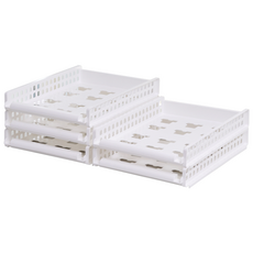 BONOHOUSE 滑動式階梯收納籃, 單一顏色, 5個