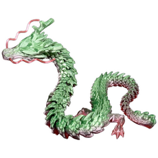 MADE IN KOREA 액션 피규어 구체 관절 3D프린팅 드래곤 피규어 청룡 45cm, 레인보우, 1개