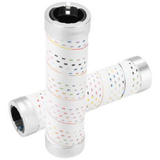 락브로스 자전거 핸들 그립 미끄럼방지 펀칭 컬러, 화이트