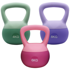 홈트러브 말랑말랑한 케틀벨, 분홍 6kg, 1개