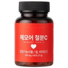 고함량 철분 비타민C 배합 식물성 비헴철 여성용 철분제 임산부 생리통 추천 변비 없는 캡슐 라이프플러스, 1개, 90회분