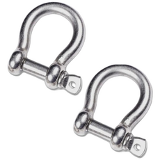 아이맥스몰 스텐 샤클 와이어 로프 체인 연결 고리 SUS 2p 4p 세트, 2개, SILVER