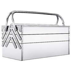 스텐 공구함 공구 박스 통 화물차 다용도 철제 케이스, 1개