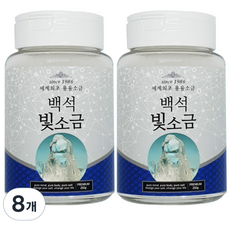 백석빛소금 용융소금 1000도씨 미네랄 용기형, 8개, 250g