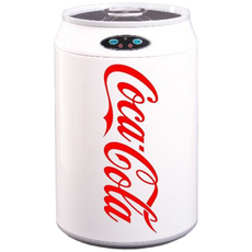 스마트 휴지통 코카콜라 로고 캔 자동센서, 화이트콜라 9L  지능형센서 + 버튼(배터리)