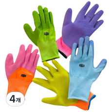 웜업 어린이 목장갑 갯벌 가드닝장갑 유아장갑 미끄럼방지 안전장갑 해루질, 4개, M.블루