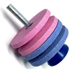 전동 드릴용 칼 연마기 칼날 금속 연마 숫돌 칼갈이 연삭기 더블, 1개