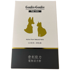 PePe 骨利股力寵物骨骼活力粉 1克/包 關節保健 犬貓適用, 1個, 活力粉30包