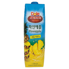 돌 스위티오 파인애플 쥬스 1000ml, 1L, 1개
