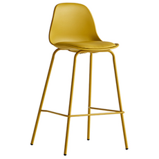 델리 높은 아일랜드 식탁의자 높이조절 바의자 바체어, 고정형, 옐로우, 1개