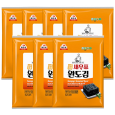 새우표 완도 오리지널 전장김 25g, 7개