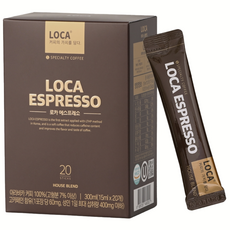 Roca 濃縮咖啡液體棒咖啡屋混合, 15ml, 20條, 1盒