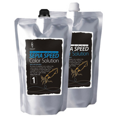 코겐 세피아 스피드 칼라 솔루션 7분 염색약 1 2제 각, 4N 진한갈색, 1개