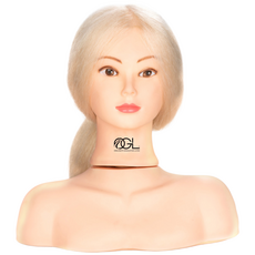 오지엘 100%양모 백모 백금발 가발 통가발, 백모가발, 19인치, 1개