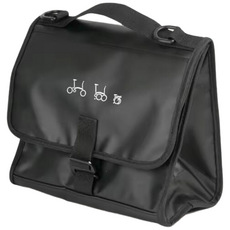 MANDOO4 브롬톤 프론트 캐리어 블럭 장착 호환 가방 패니어 보온 보냉 발수, 블랙