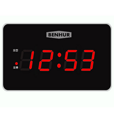 BENHUR_디지털벽시계, HB-105A(레드)