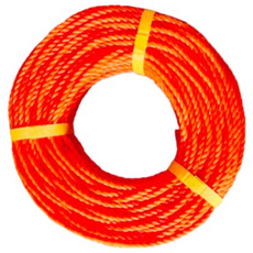 동아농자재 국산 PE 로프 5mm 주황색 밧줄 끈 빨래줄 줄 안전로프 레져용 캠핑용 다용도, 1개