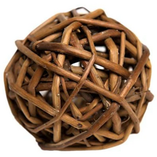 스몰펫셀렉트 - 버드나무 공 천연 이갈이 장난감 토끼 기니피그 친칠라, 1개