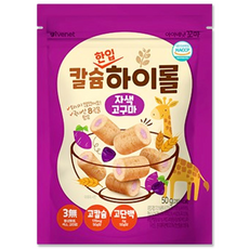 아이배냇 꼬마 유아용 칼슘하이롤 자색고구마, 50g, 1개, 자색고구마맛