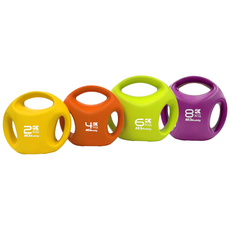 3그립 컬러 케틀벨 2~8kg (낱개 판매) 오염 리퍼제품 [동화스포츠 공식 제품], 옐로우, 1개, 2kg