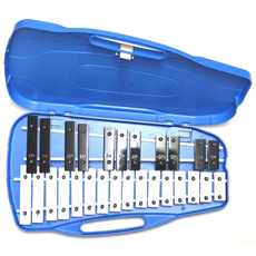 명창 실버스타 공명 실로폰 27키(진청색)피아노 건반 스타일 [실.채음판], 1개, 청색, 27판