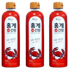 홀렌 구룡포 홍게 요리 만능 맛간장, 3개, 500ml
