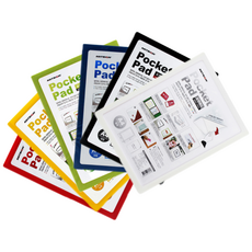 아트사인 포켓패드 유치원게시판 광고판 공지사항 알림판 안내문, 파랑, 1개