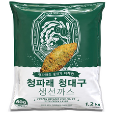 펀쿡 청파래 청대구 순살 생선까스 (60g X 20미), 1.2kg, 1개