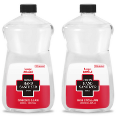 미라클 오리진 손소독제 리필 액상타입 1000ml, 1L, 2개