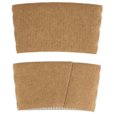 포담팩 테이크아웃 아이스컵 슬리브 종이홀더 10 13온스 100개입, 2개, 50개, 크라프트