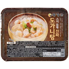 [황씨네옹고집] 황장군 스지 듬뿍 진짜 도가니탕 대용량 보양식, 4개, 1kg