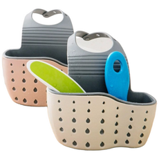 1+1 싱크대 수세미걸이 수세미거치대 받침대 실리콘 홀더 받침, 2개, 핑크