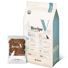 유한양행레시피브이 고양이 처방식사료, 저지방, 1.2kg, 1개