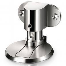 WETWO 문고정 닫힘방지 마그네틱 방문 도어스토퍼 HS-ST160, 실버, 1개