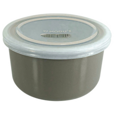 陶瓷食品密封儲存容器, 灰色, 400ml, 1個