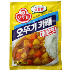 오뚜기 카레 과립형 매운맛, 100g, 1개