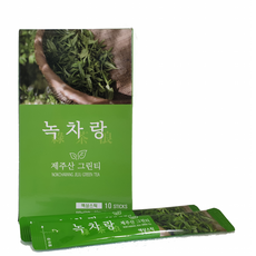 녹차랑 제주산 그린티 액상스틱 11ml 10개입 4개 유기농 녹차 원액